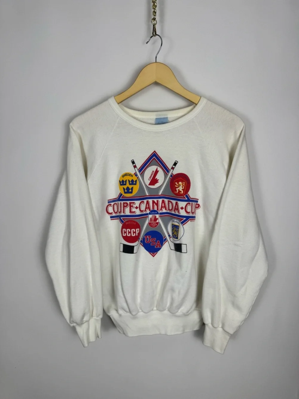 Vintage 90s Coupe Canada Hockey Crewneck Sweatshirt - Picture 2 of 6